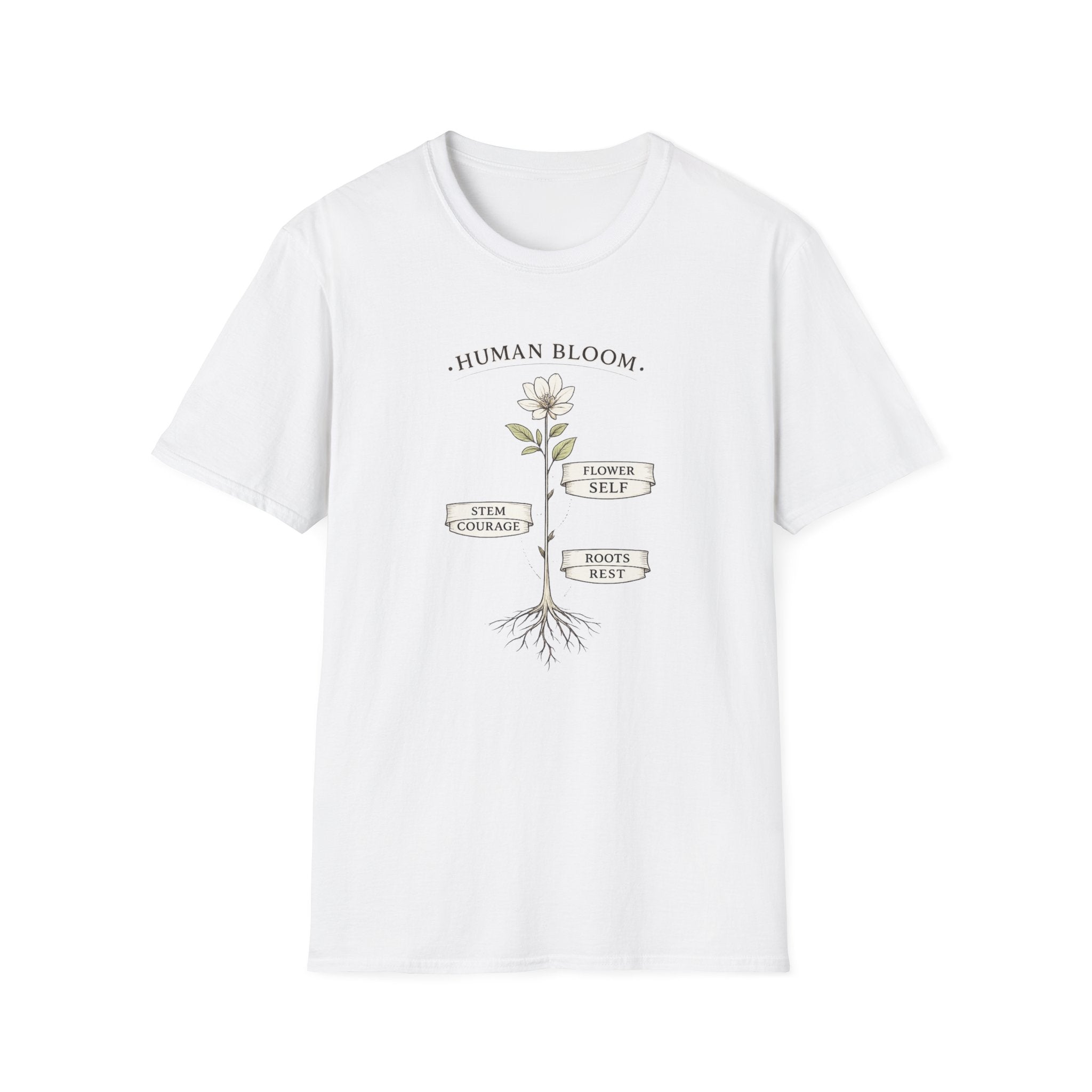 Human Bloom White T-Shirt